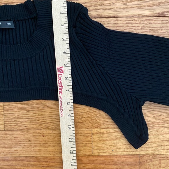 NWOT Shein two piece ribbed cropped sweater with tank, 0XL (12) - Picture 11 of 12